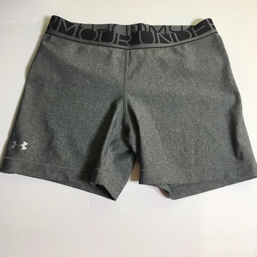 Under Armour Gray Athletic Running Bike Sport Shorts: see measurements XS/S
